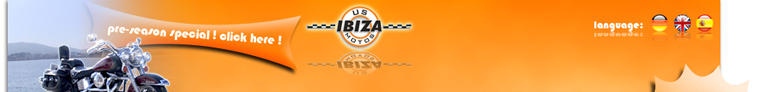 Ibiza Harley Rental Kopfzeile